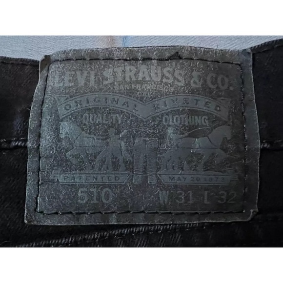 LEVI 510 RED TAG Black jeans - Picture 5 of 9
